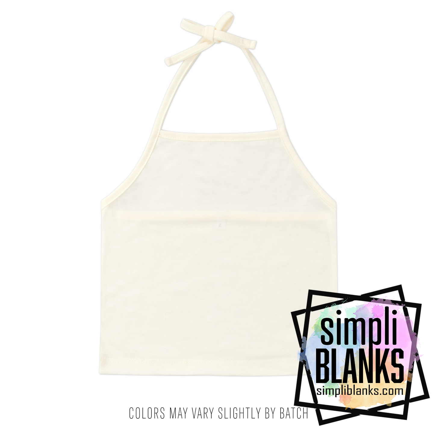 KIDS HALTER TOP- CREAM