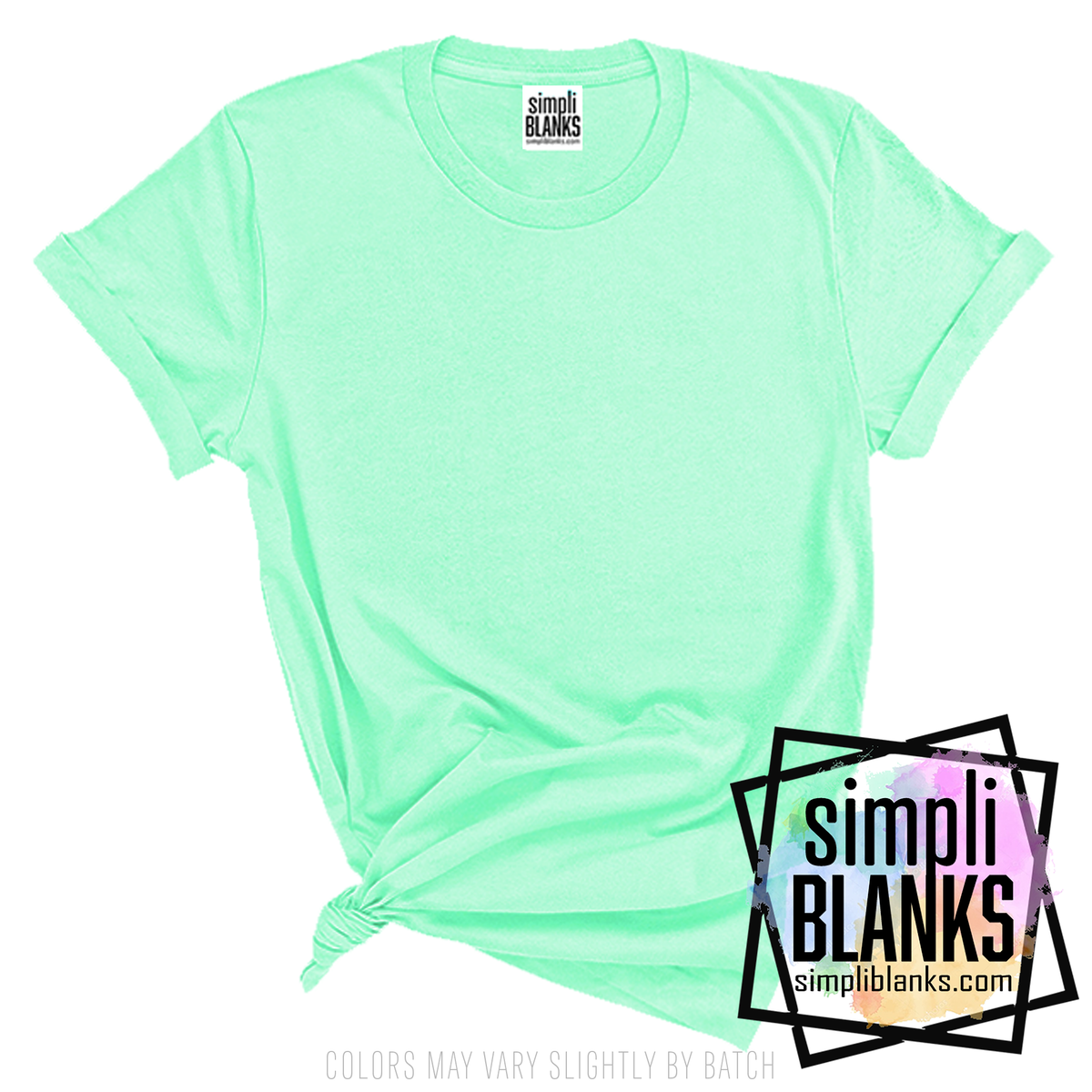 Pastel Mint Sublimation T-Shirt 95% Polyester