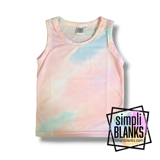 TT- KIDS (TIE DYE-COTTON CANDY) TANK TOP