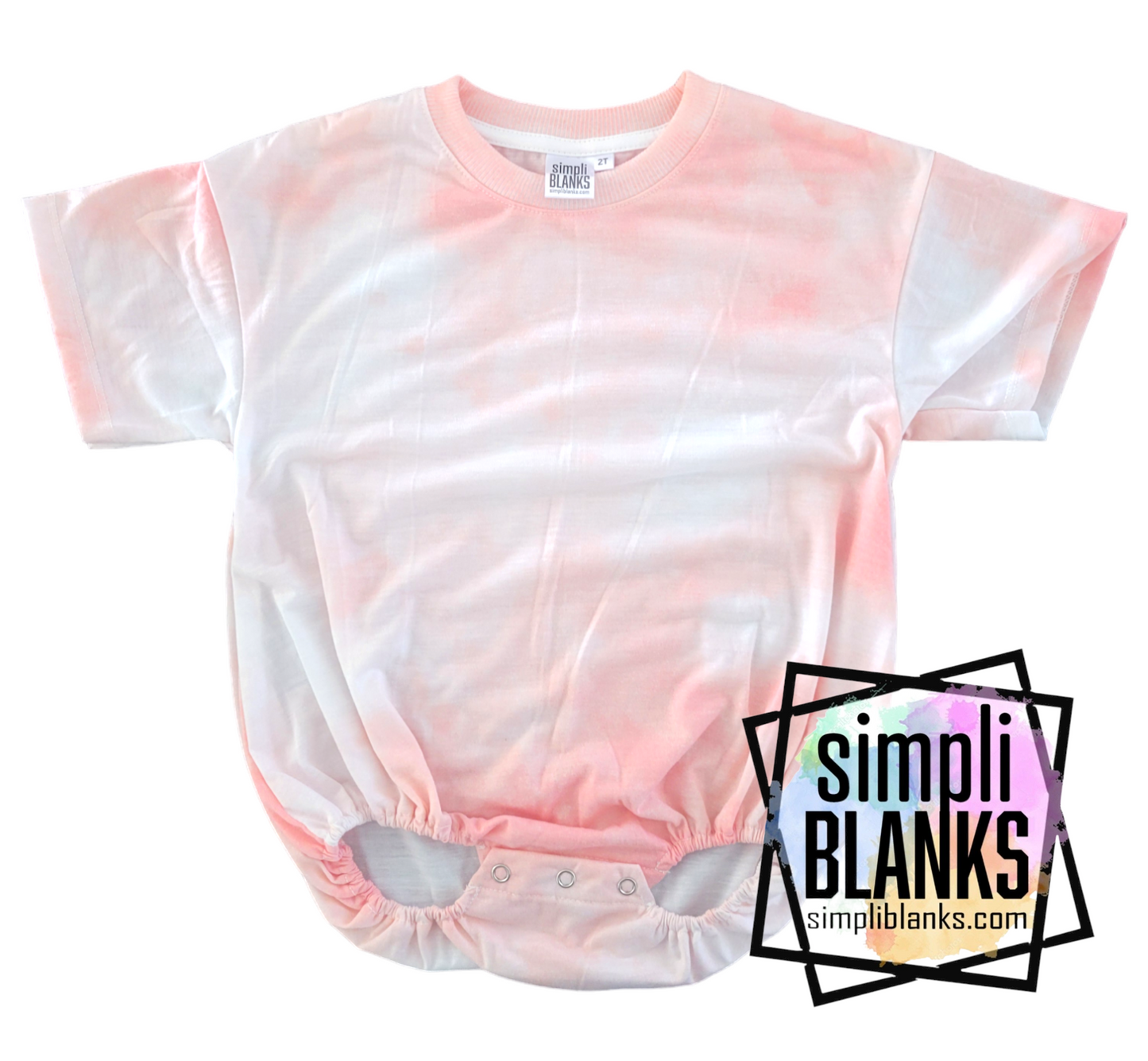 BBR- Baggy Baby Romper (Tie-Dye Rose)