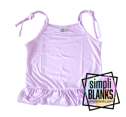 Girls Ruffled Tank Top (LILAC)