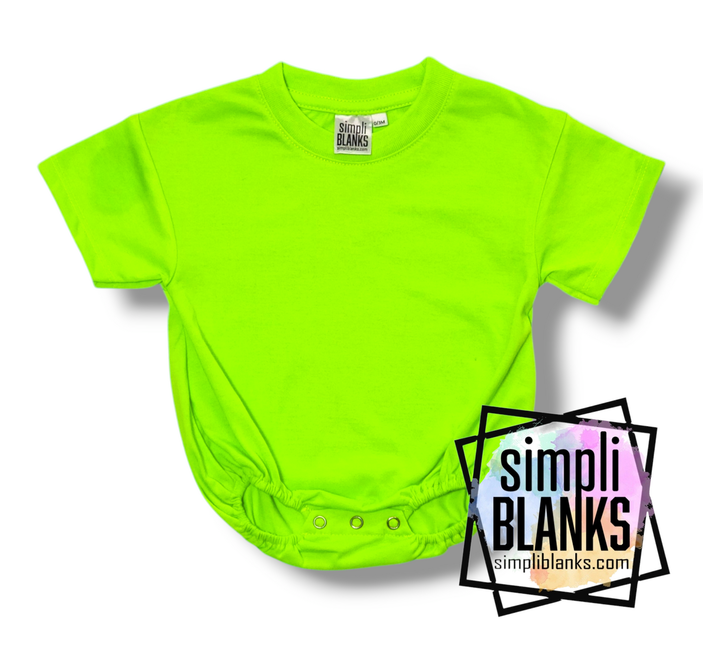 BBR- Baggy Baby Romper (Neon Lime)