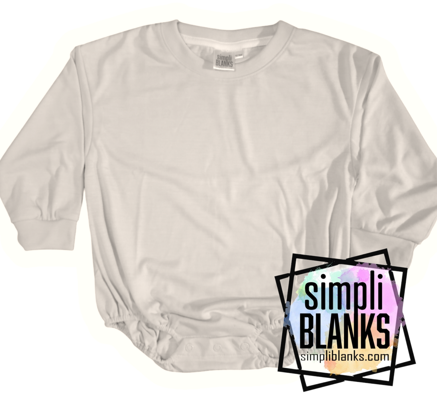 LSBBR-Long Sleeve-Baggy Baby Romper (Natural)