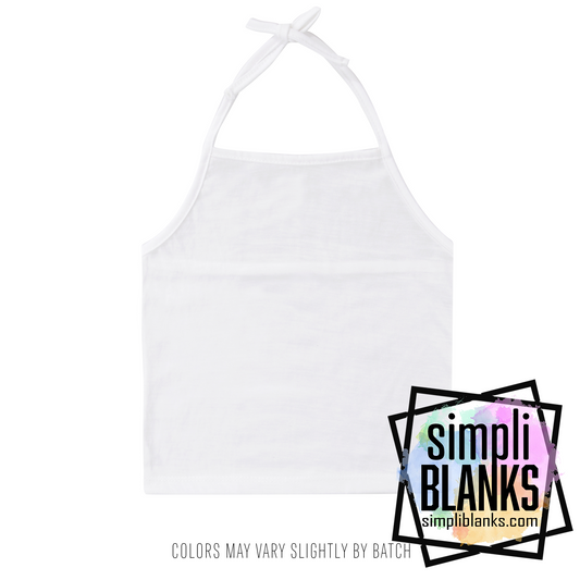 KIDS HALTER TOP- WHITE