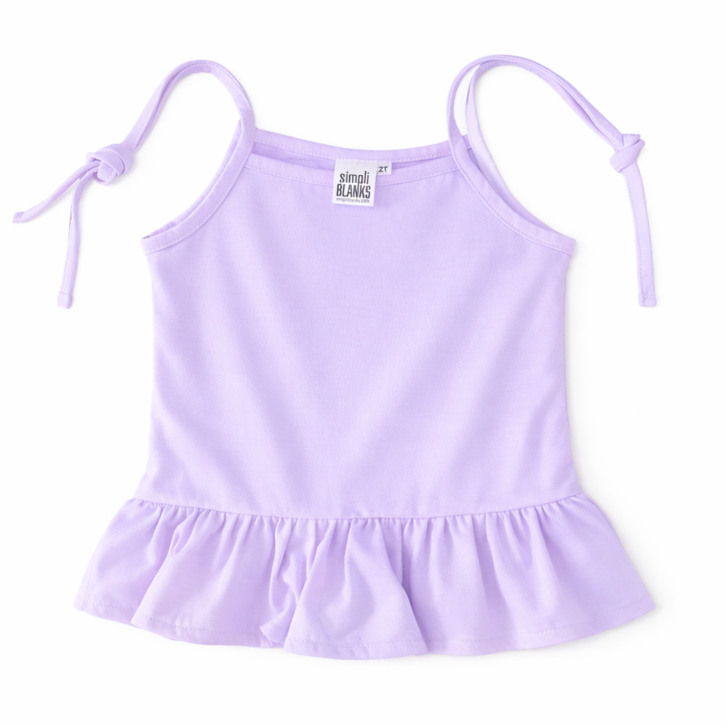 Girls Ruffled Tank Top (LILAC)