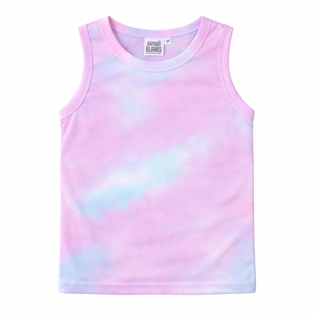 TT- KIDS (TIE DYE-COTTON CANDY) TANK TOP
