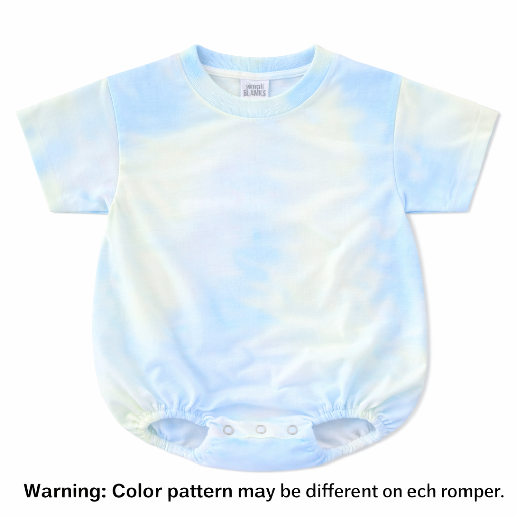 BBR- Baggy Baby Romper (Tie-Dye Blue/Green)