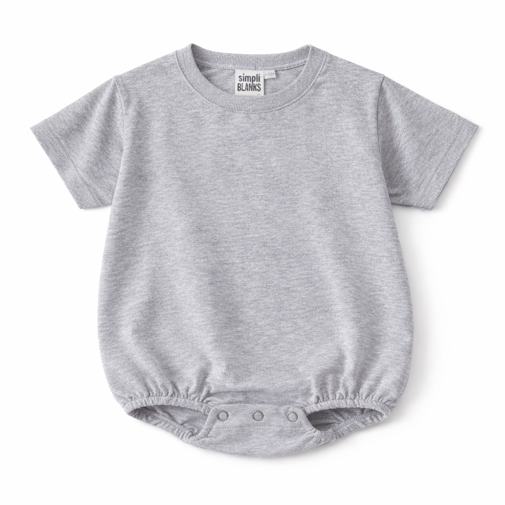 BBR- Baggy Baby Romper (Grey) – Simpli Blanks