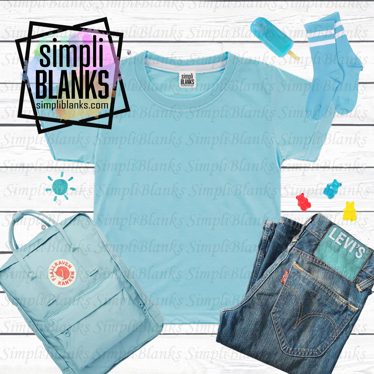 Blue Shirt MockUP (Kids)