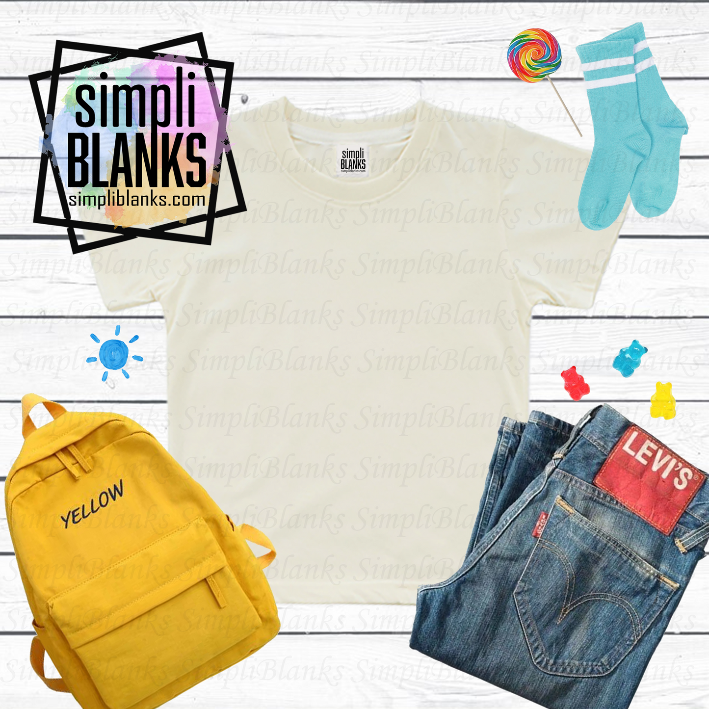 Cream Shirt MockUP (Kids)