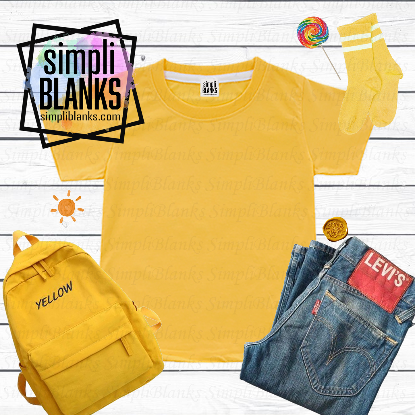 Mustard Shirt MockUP (Kids)