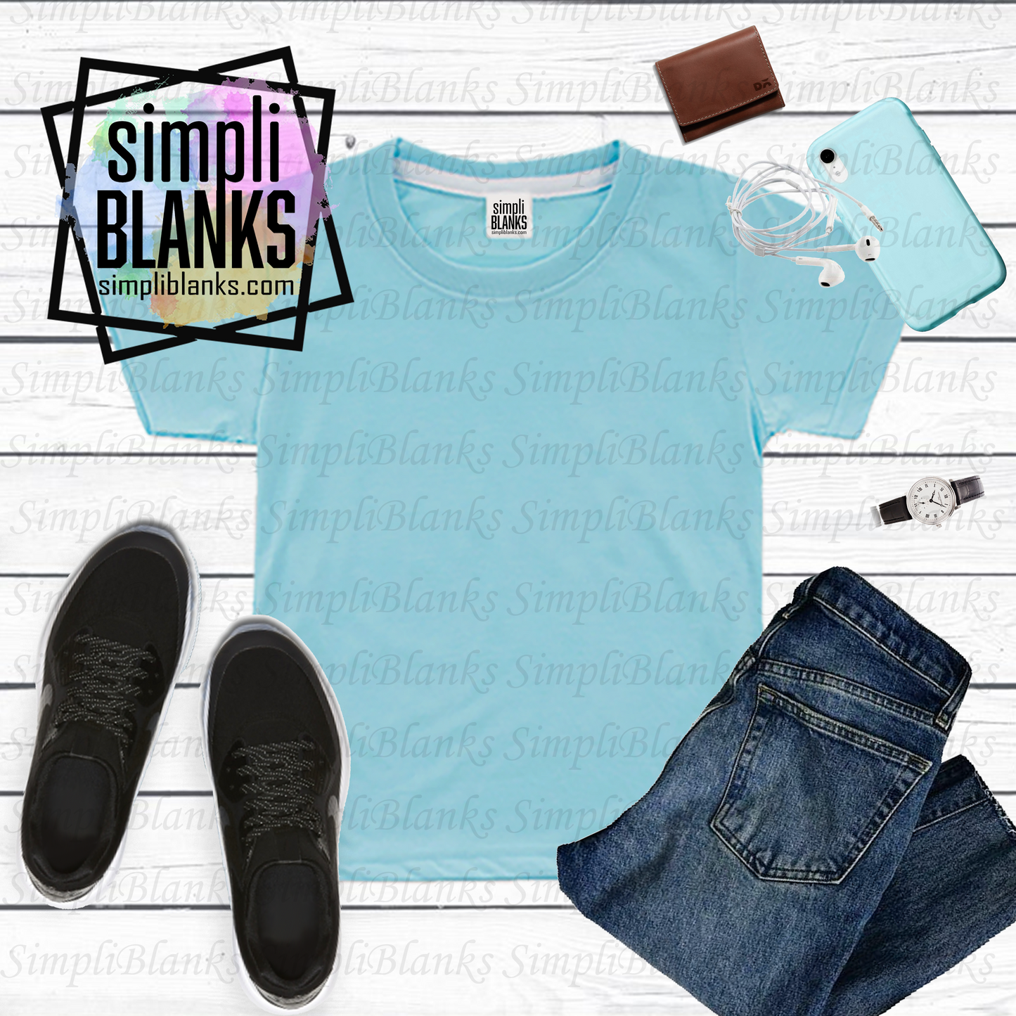 Blue Shirt MockUP (Mens)