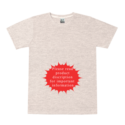 SS- UNISEX SHIRT (OATMEAL) will not be restocking