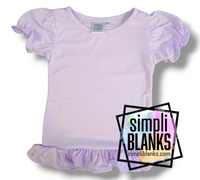 GIRLS RUFFLED SHIRT (Lilac)