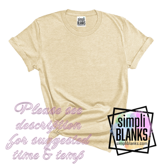 SS- (OLD FABRIC-NOT RESTOCKING) OATMEAL UNISEX SHIRT