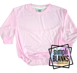 LS-Long Sleeve-Baggy Baby Romper (Pink)