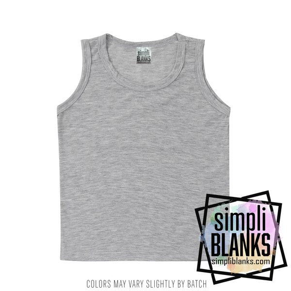 TT- GREY SUBLIMATION TANK TOP (TODDLER & YOUTH)