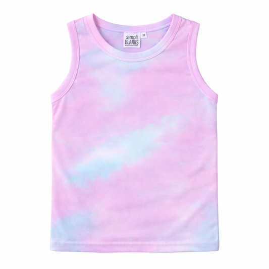 TT- KIDS (TIE DYE-COTTON CANDY) TANK TOP