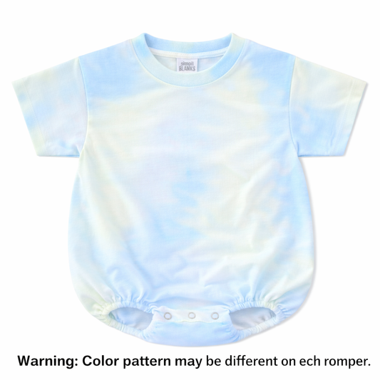 BBR- Baggy Baby Romper (Tie-Dye Blue/Green)