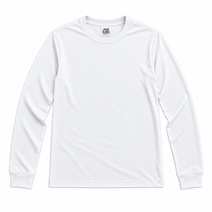 LS- WHITE UNISEX LONG SLEEVE SHIRT
