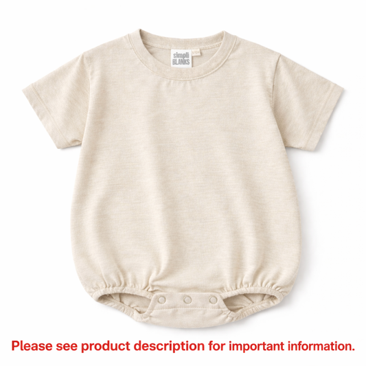 BBR- Baggy Baby Romper (Oatmeal)