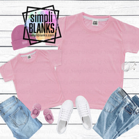 Pink Shirt MockUP (Mommy & Daughter)